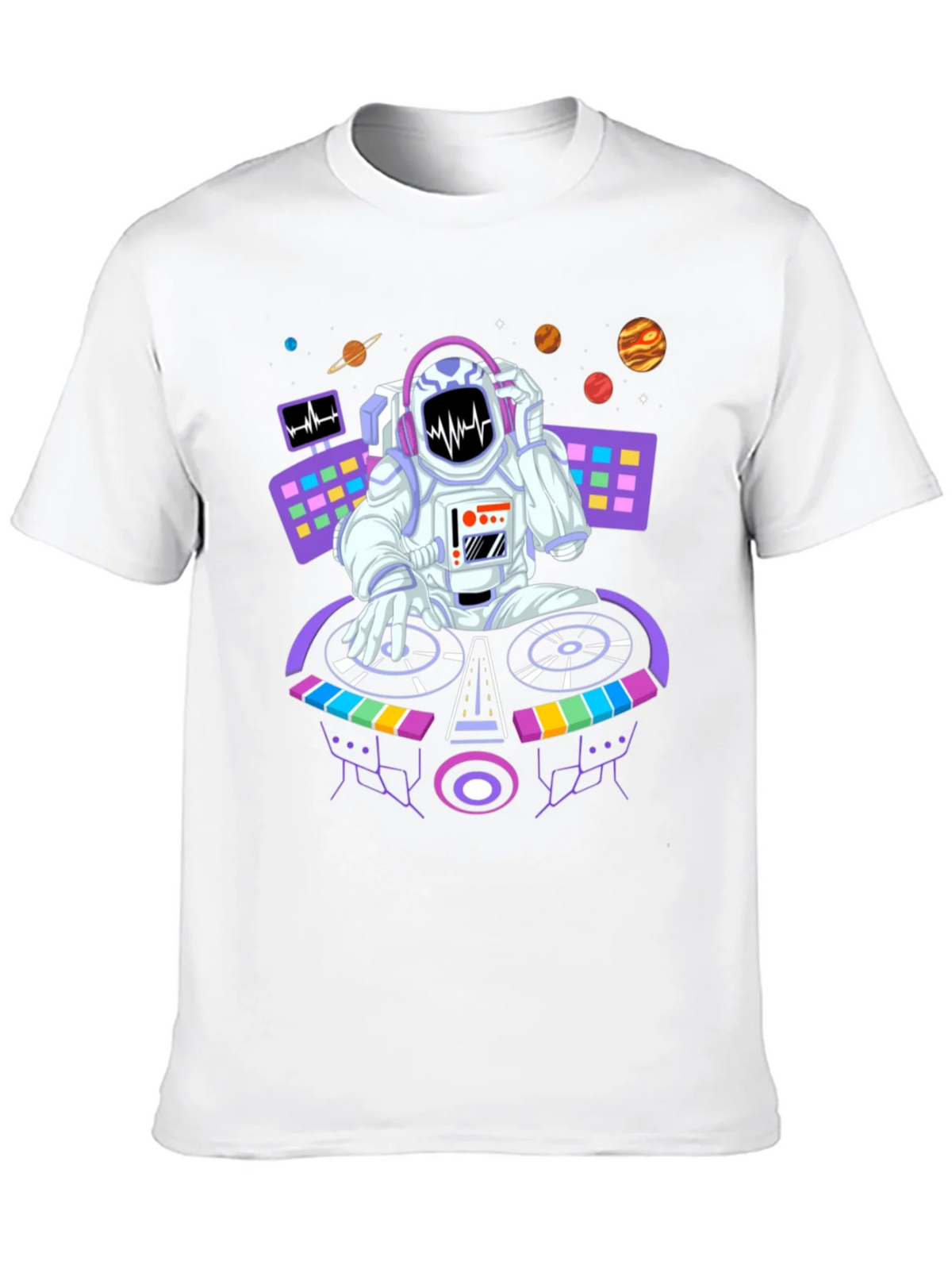 DJ Astronaut Graphic Tee - Space Beats Shirt product image 9
