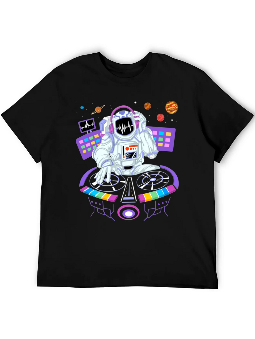 DJ Astronaut Graphic Tee - Space Beats Shirt product image 5