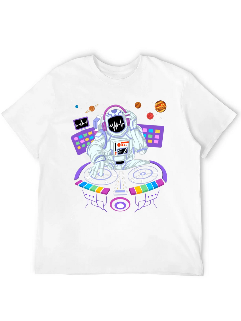 DJ Astronaut Graphic Tee - Space Beats Shirt product image 11