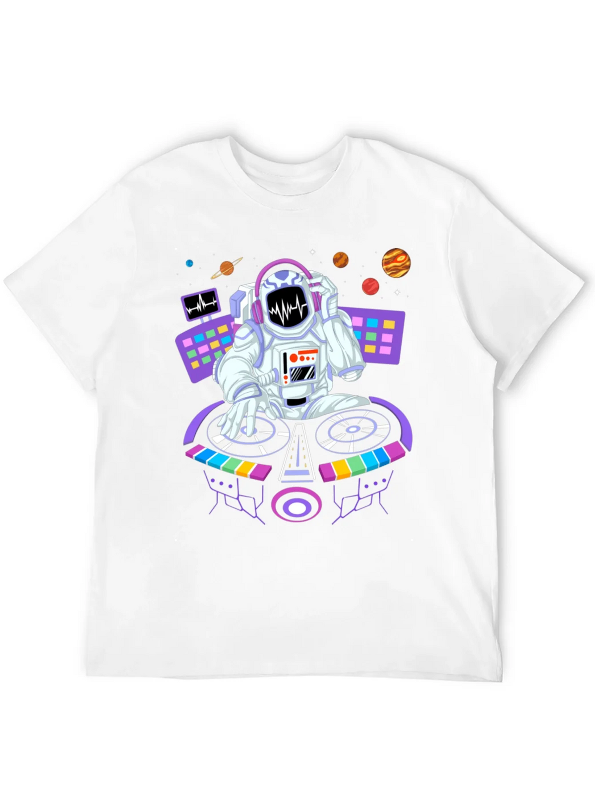 DJ Astronaut Graphic Tee - Space Beats Shirt product image 11