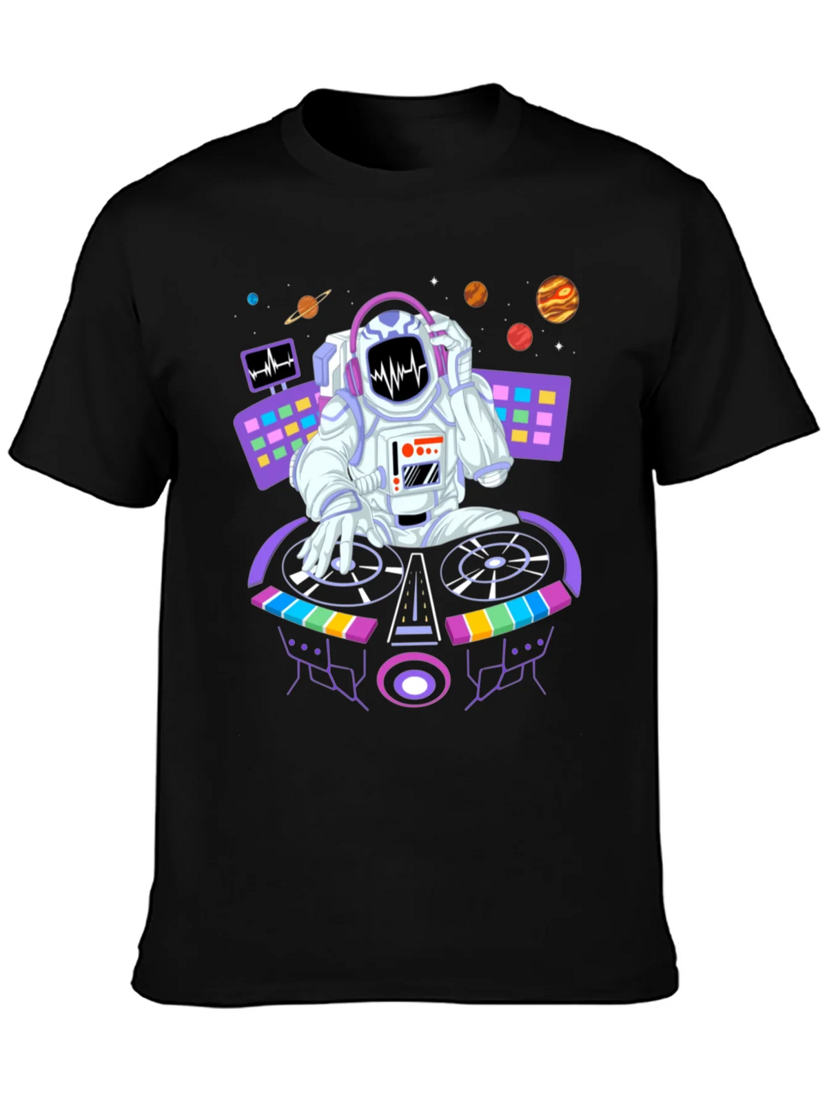 DJ Astronaut Graphic Tee - Space Beats Shirt product image 3