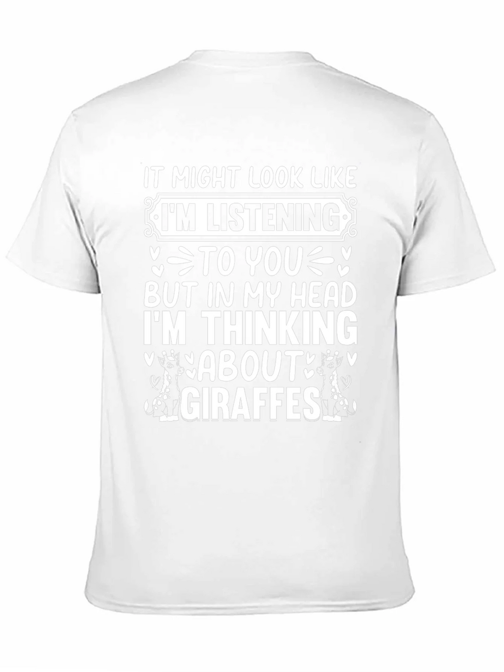 Giraffe Mind T-Shirt: Funny Listening Graphic Tee product image 2