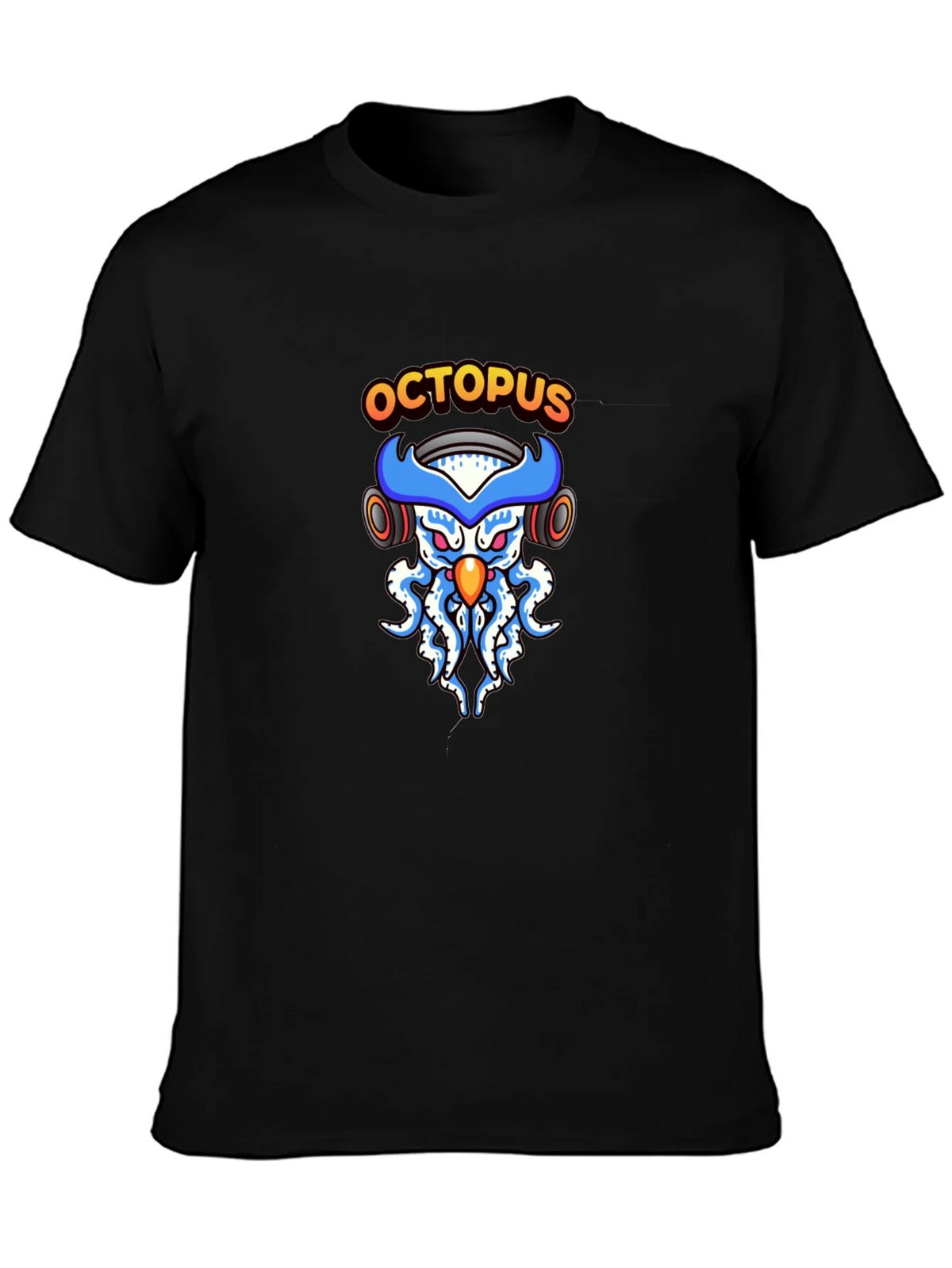 Octopus DJ Black T-Shirt product image 6