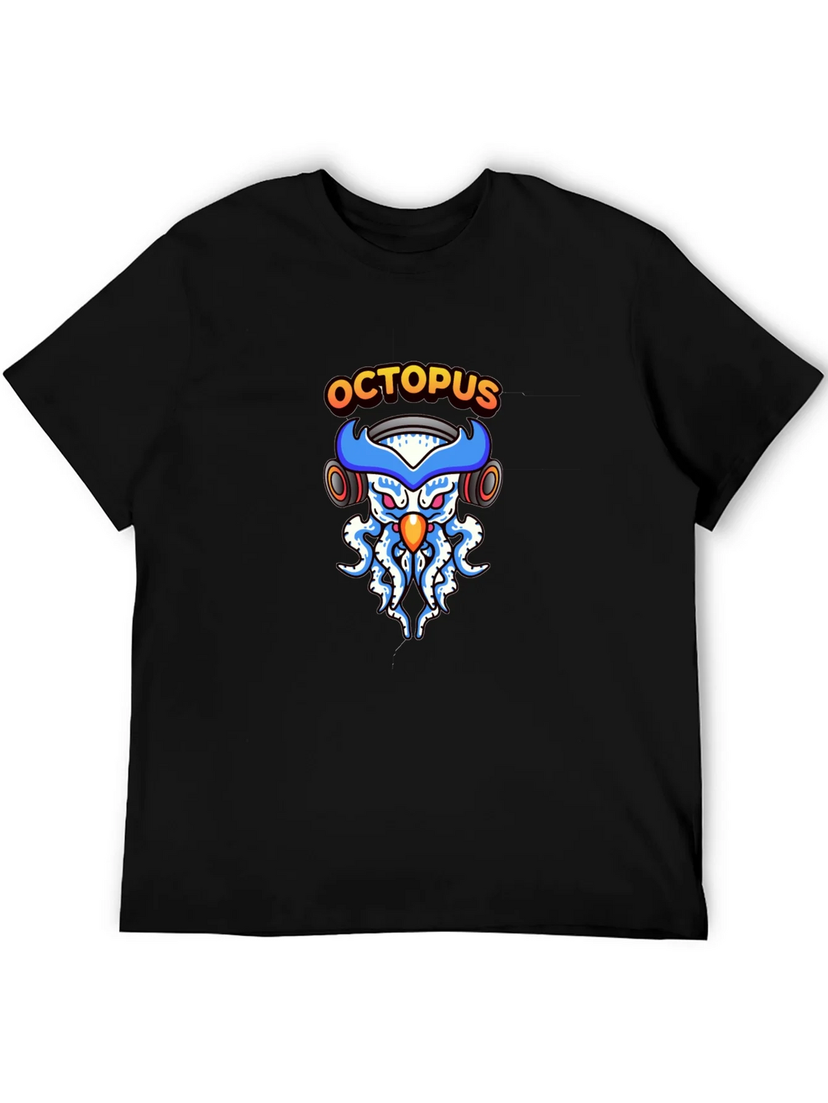 Octopus DJ Black T-Shirt product image 8
