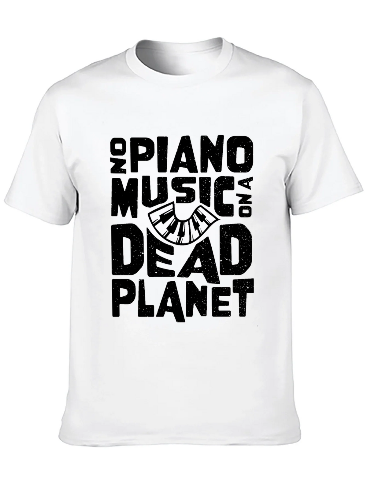 No Piano Music On A Dead Planet Black T-Shirt product image 9