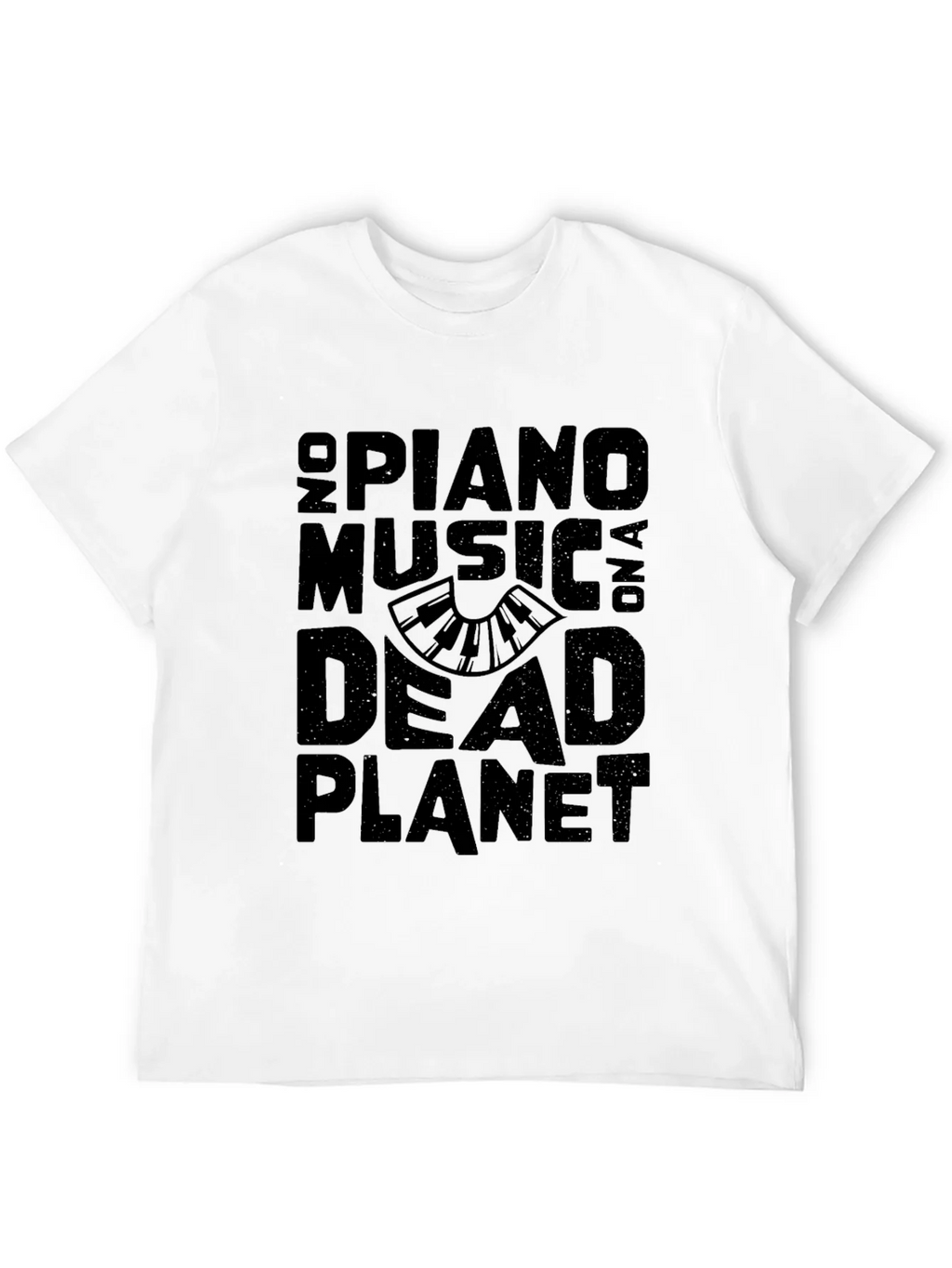No Piano Music On A Dead Planet Black T-Shirt product image 11