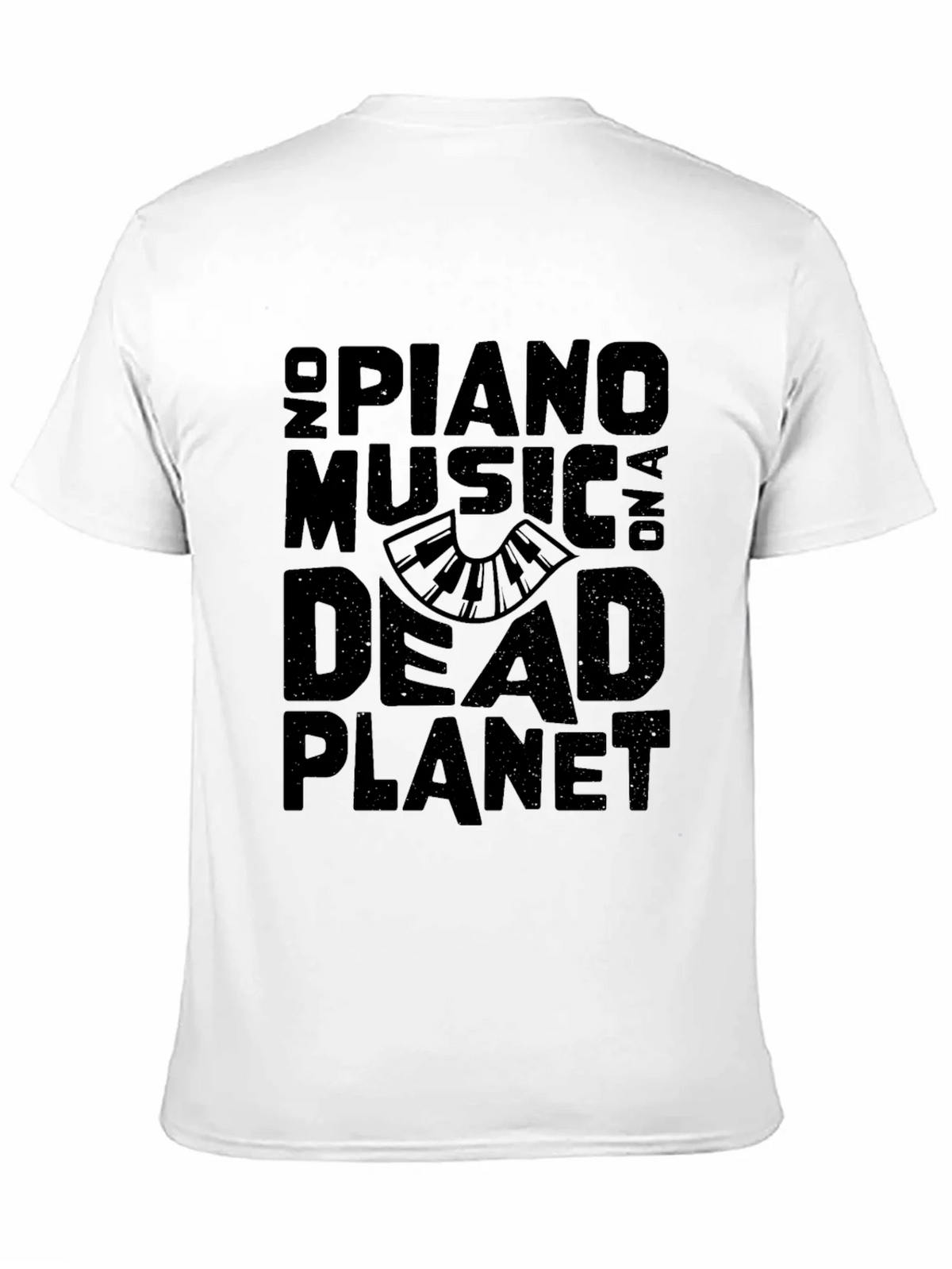 No Piano Music On A Dead Planet Black T-Shirt product image 10