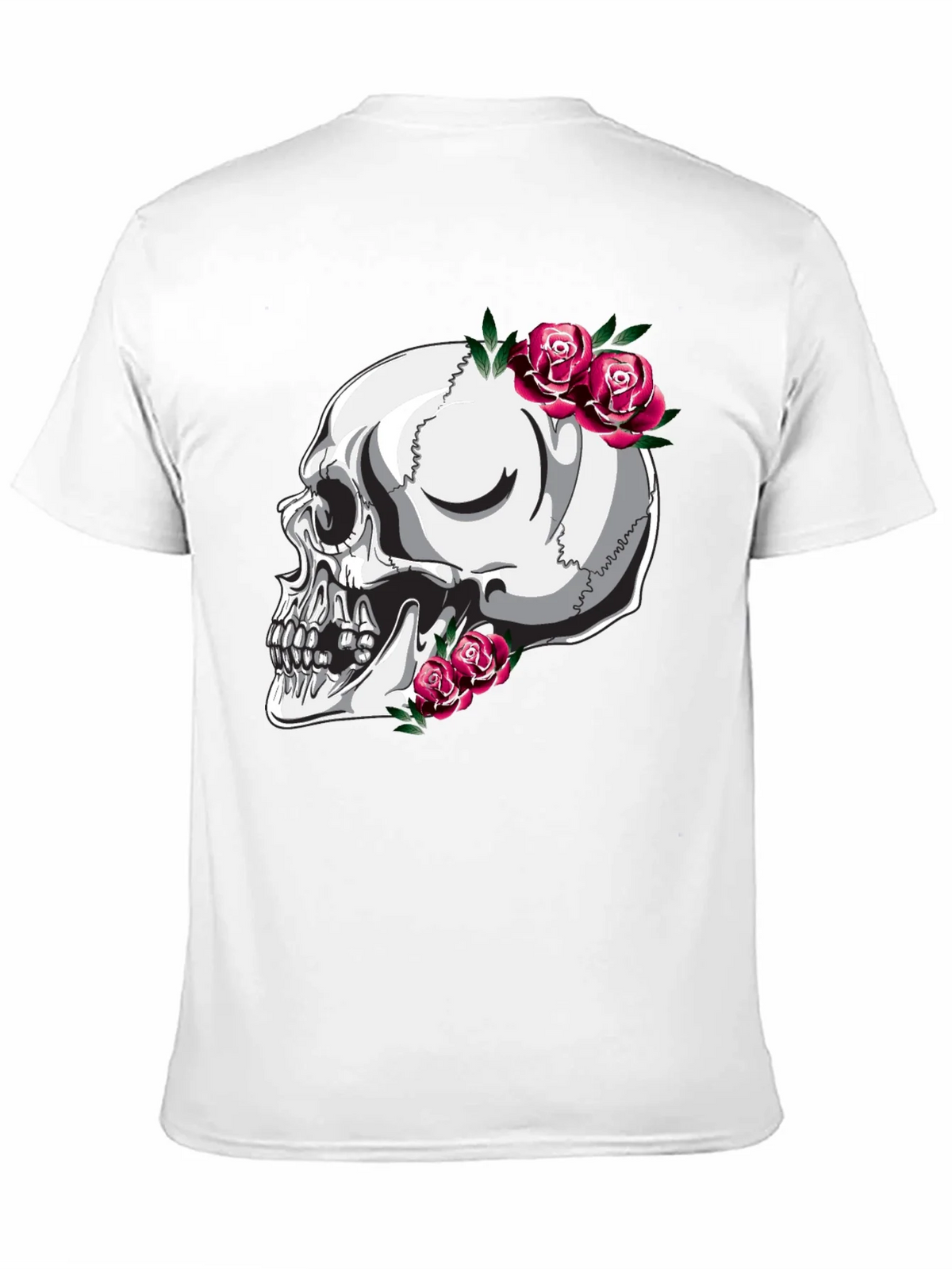 Skull and Roses Graphic T-Shirt - Black product image 2