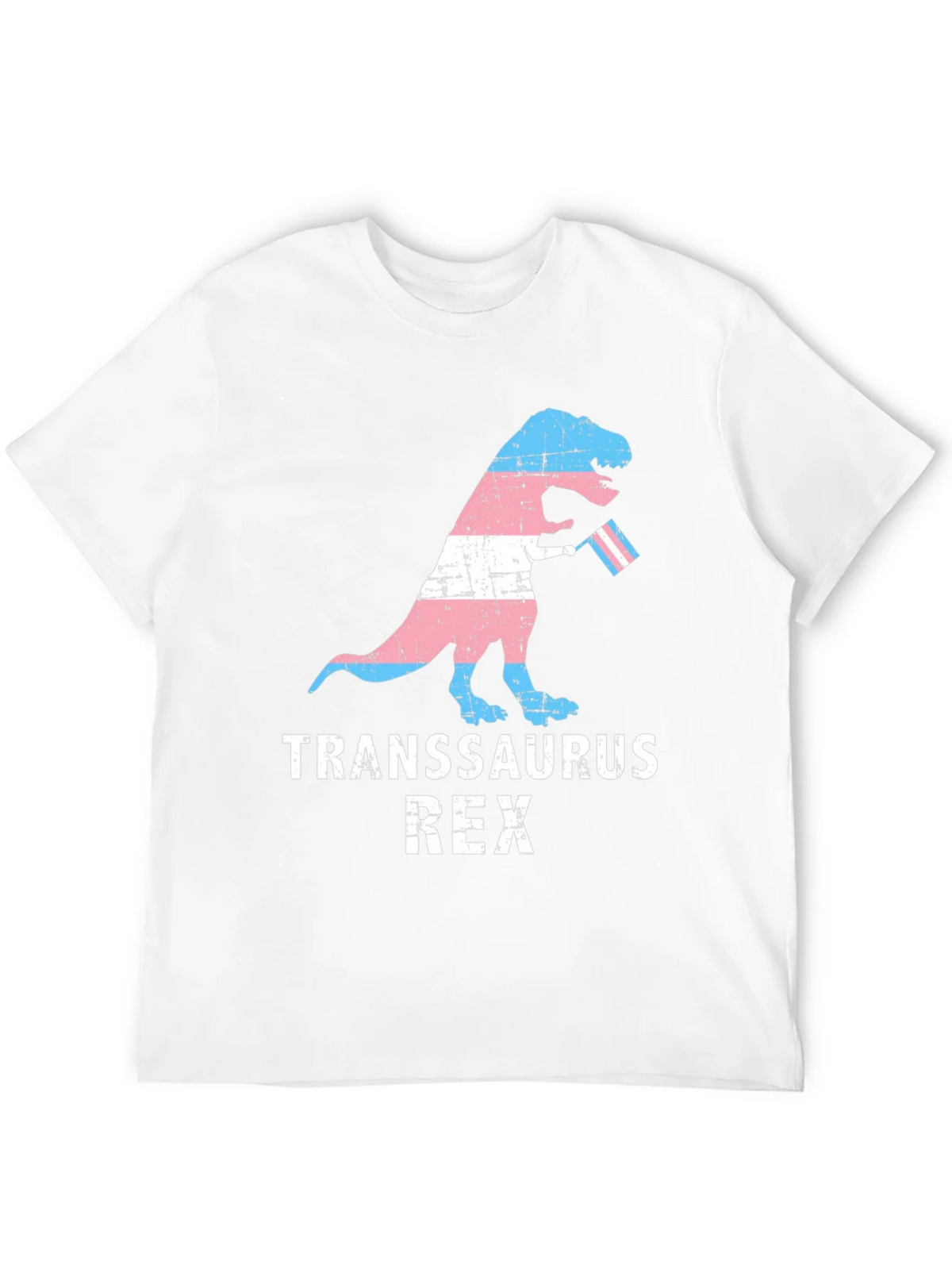 Transsaurus Rex T-Shirt - LGBTQ+ Pride Dinosaur Tee product image 3
