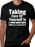 Taking Care of Yourself Is Productive Tee product image 1