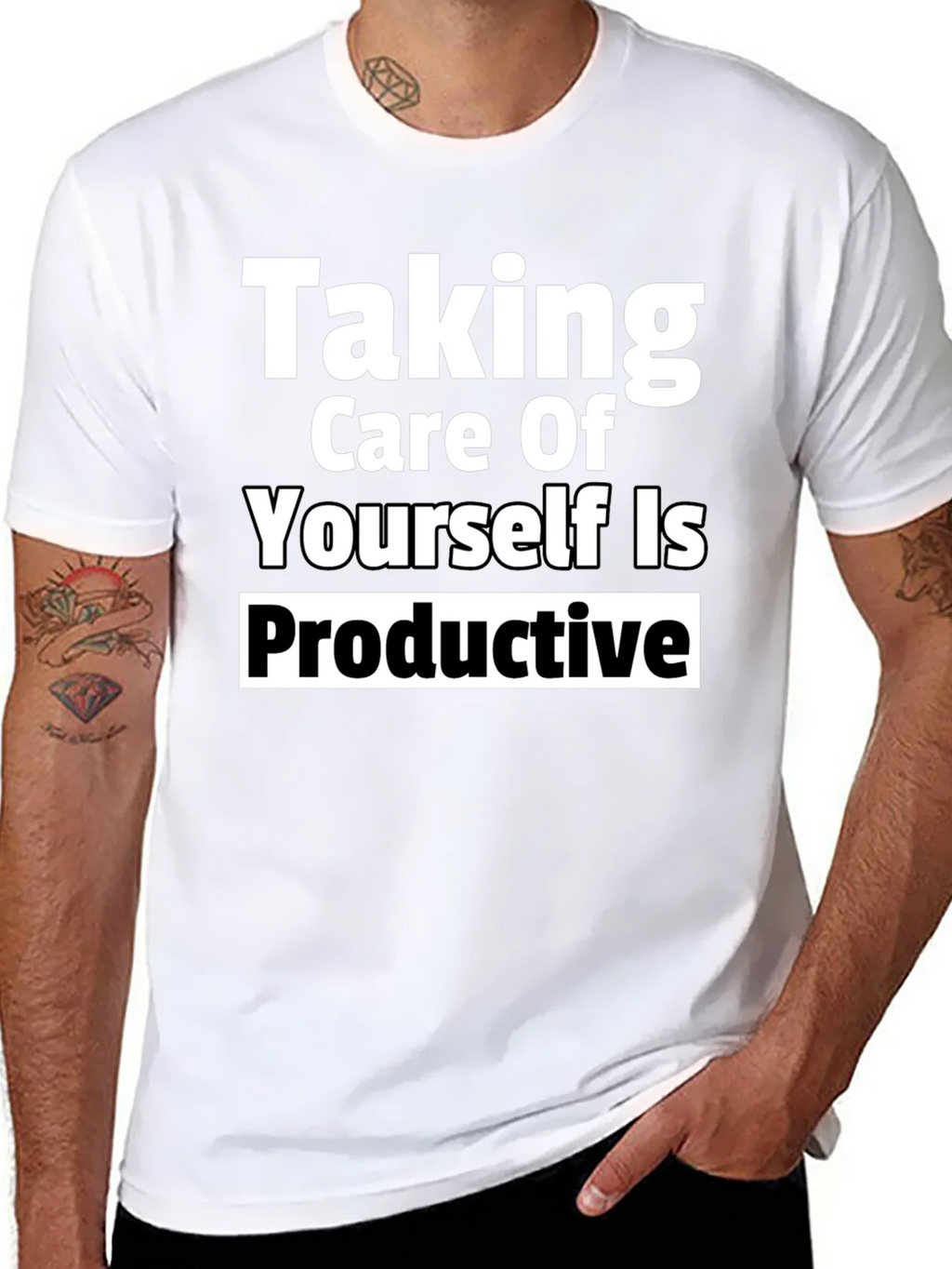 Taking Care of Yourself Is Productive Tee product image 7
