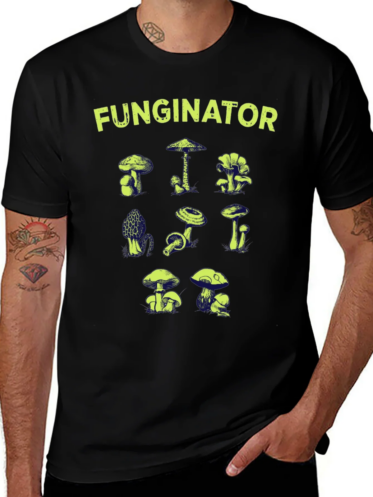 Funginator Mushroom Graphic Tee product image 1