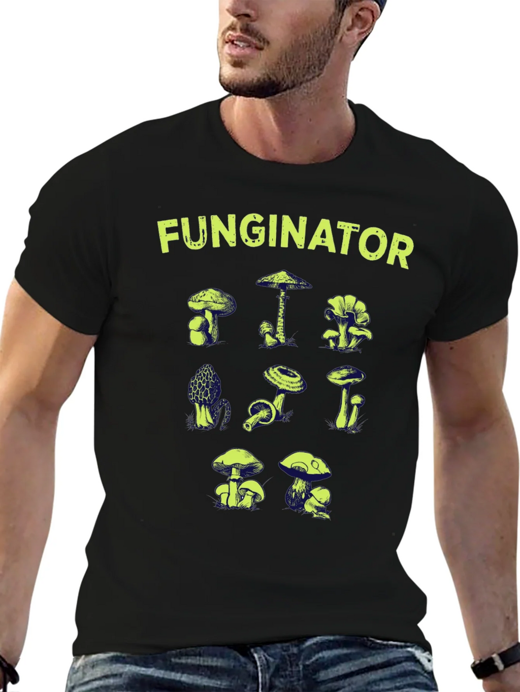 Funginator Mushroom Graphic Tee product image 6
