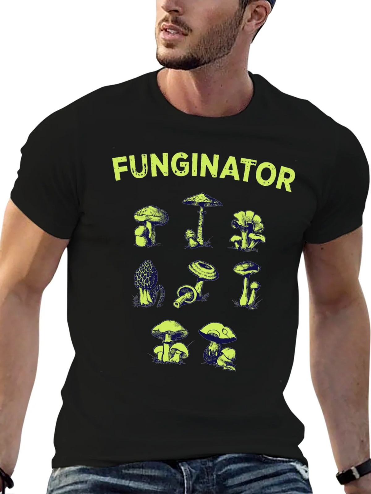 Funginator Mushroom Graphic Tee product image 6