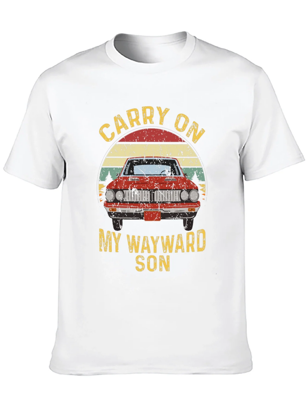 Carry On Wayward Son Graphic T-Shirt - Classic Car Design product image 9