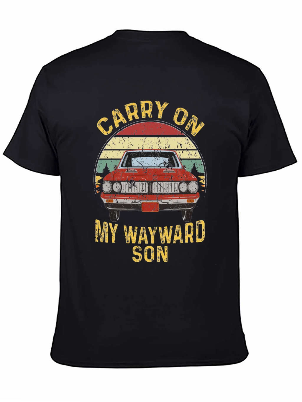 Carry On Wayward Son Graphic T-Shirt - Classic Car Design product image 4