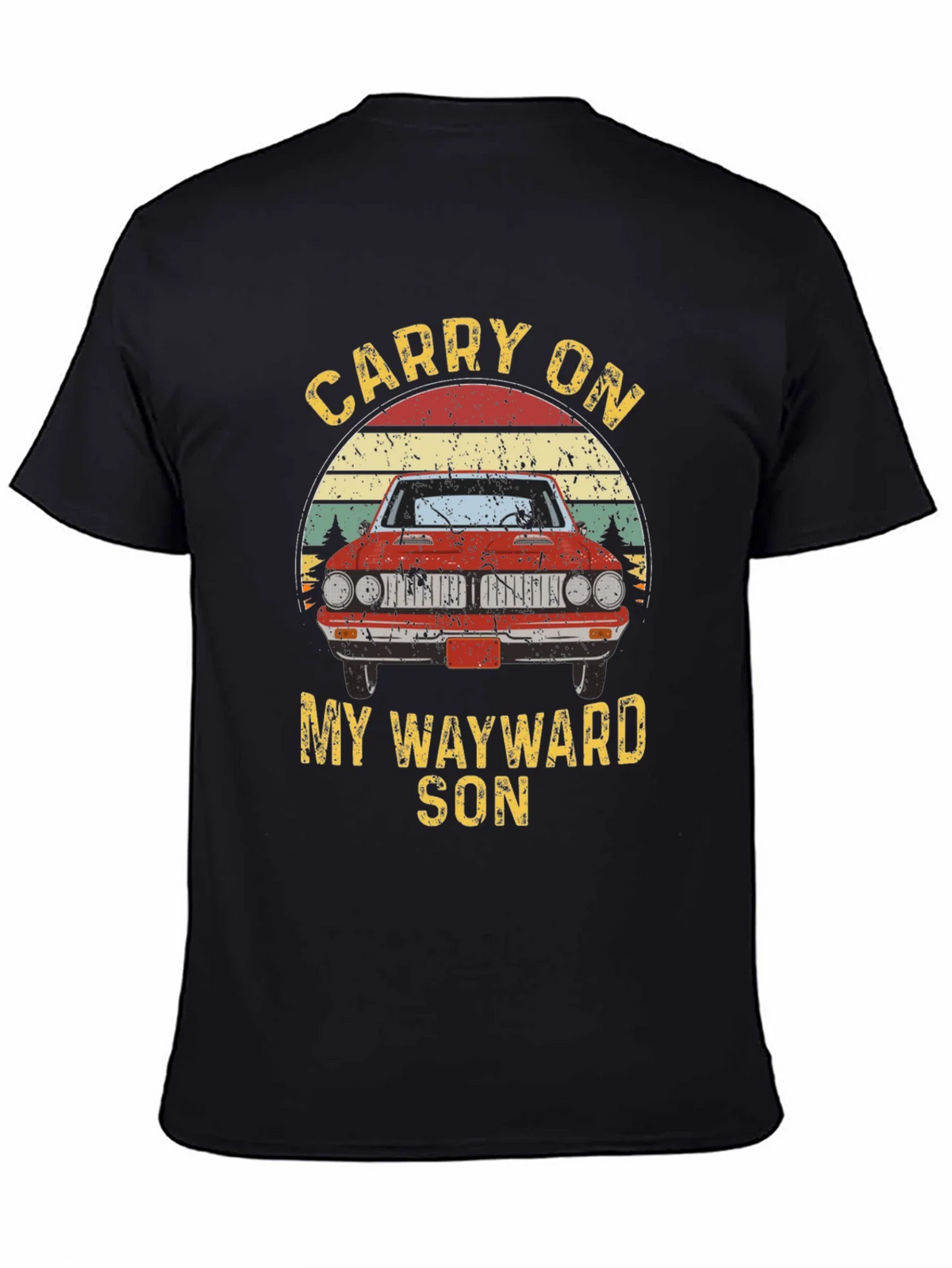 Carry On Wayward Son Graphic T-Shirt - Classic Car Design product image 4