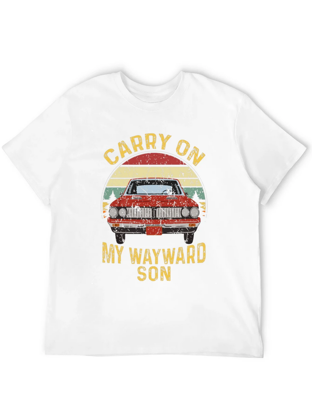Carry On Wayward Son Graphic T-Shirt - Classic Car Design product image 11