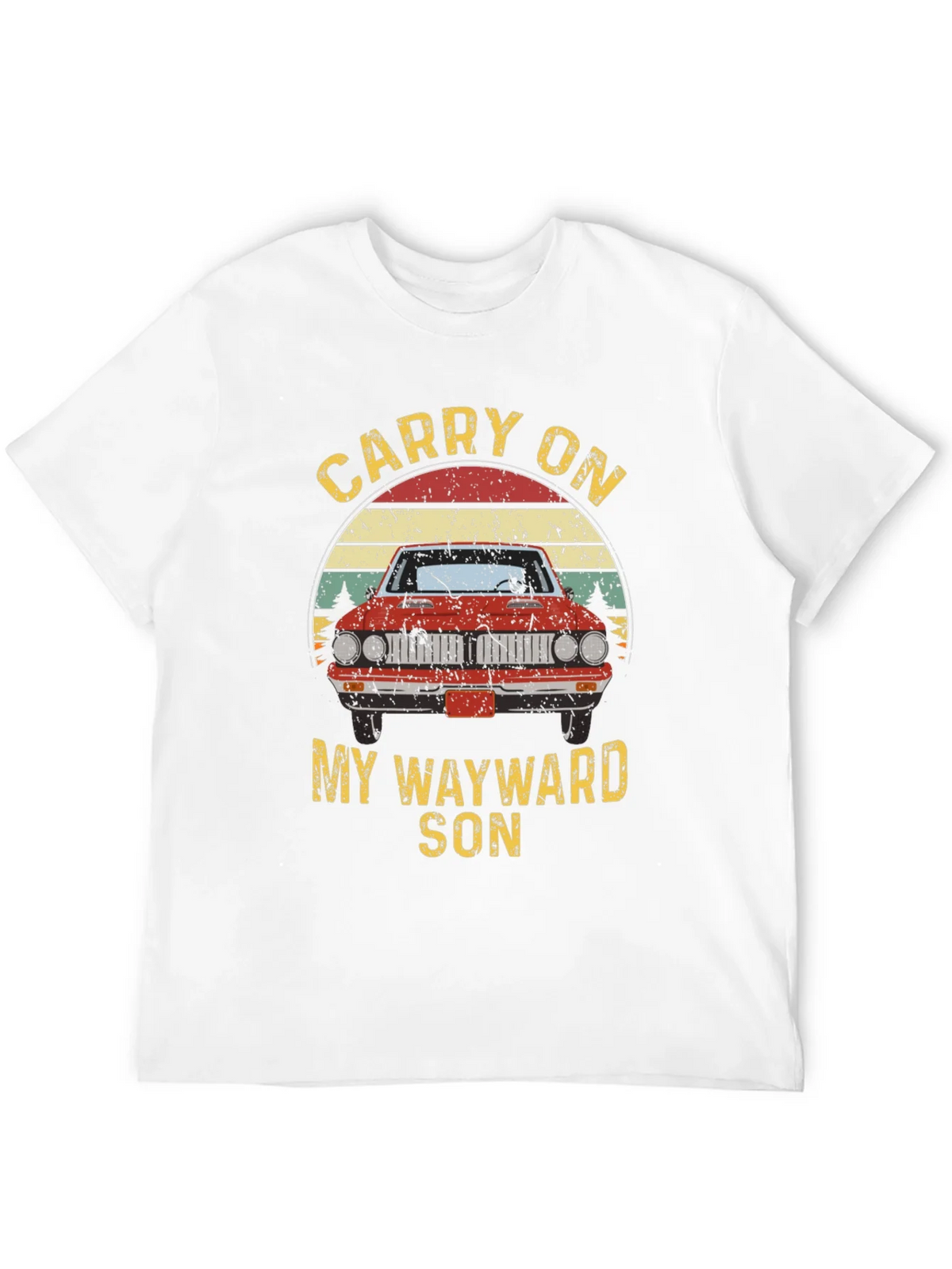 Carry On Wayward Son Graphic T-Shirt - Classic Car Design product image 11