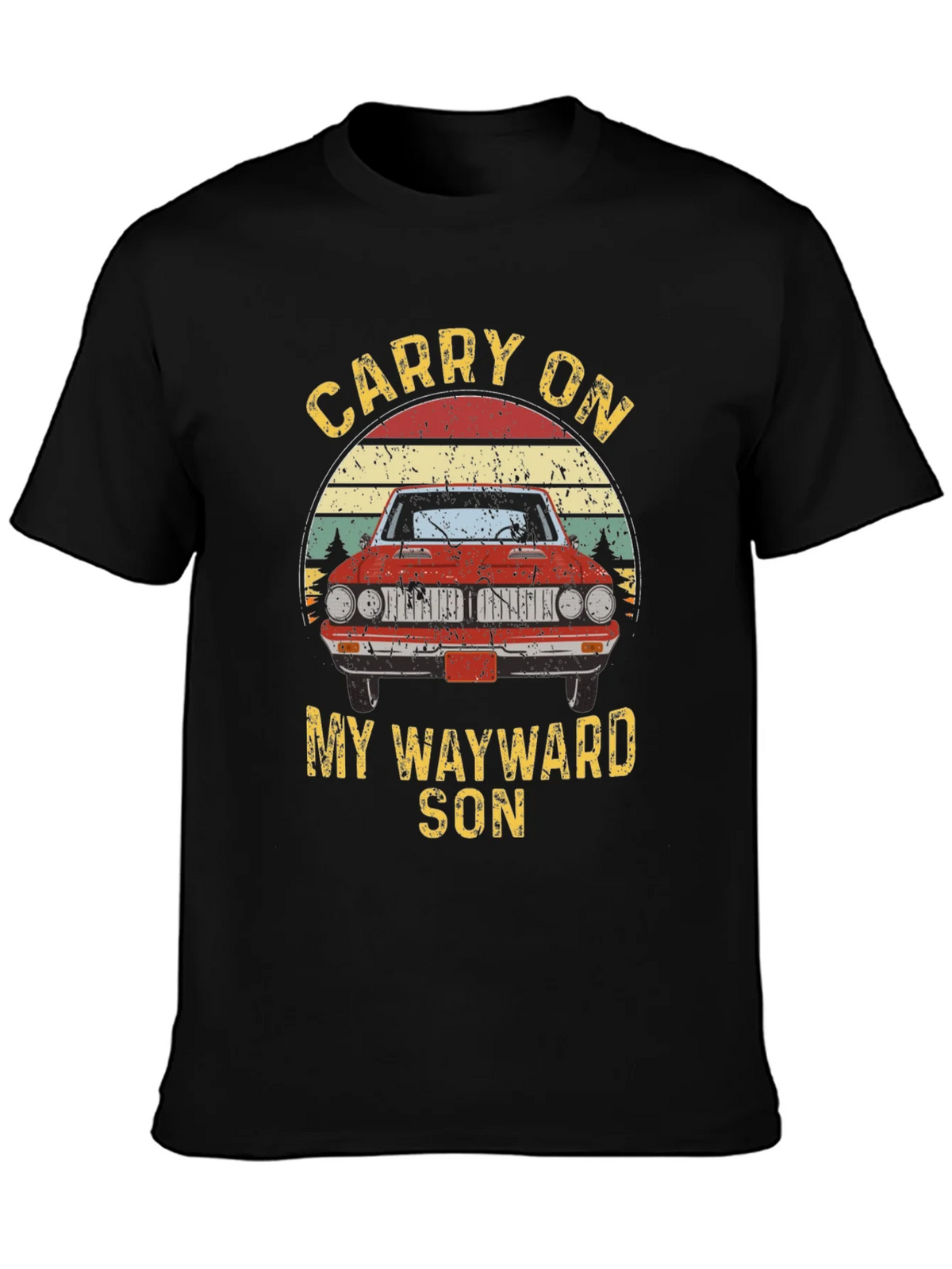 Carry On Wayward Son Graphic T-Shirt - Classic Car Design product image 3