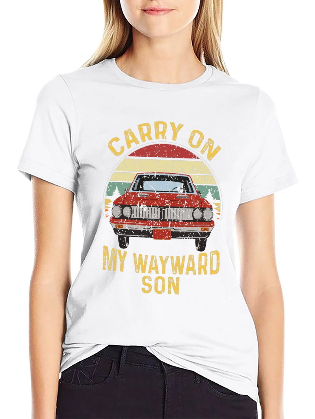 Carry On Wayward Son Graphic T-Shirt - Classic Car Design product image 8