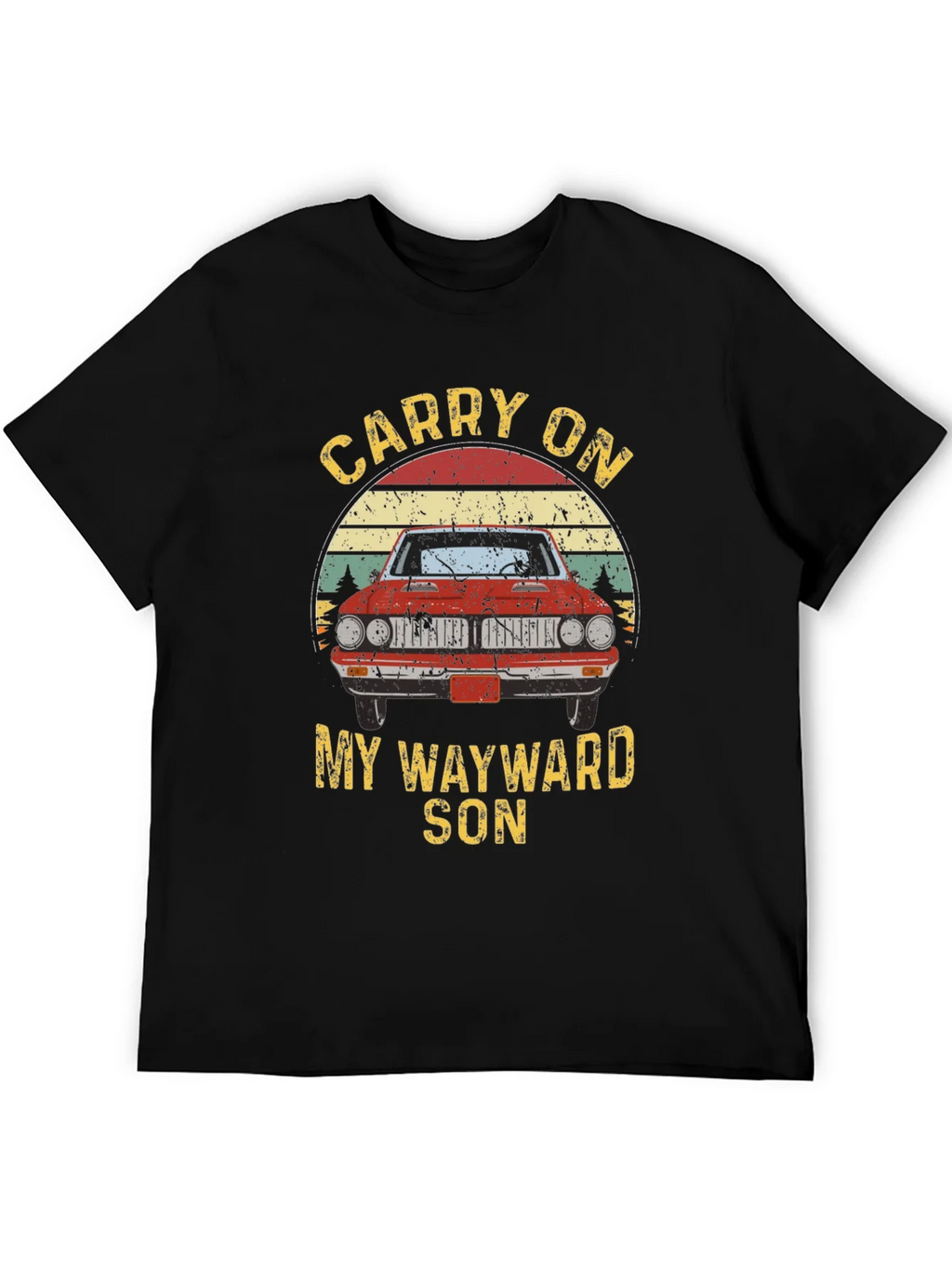 Carry On Wayward Son Graphic T-Shirt - Classic Car Design product image 5