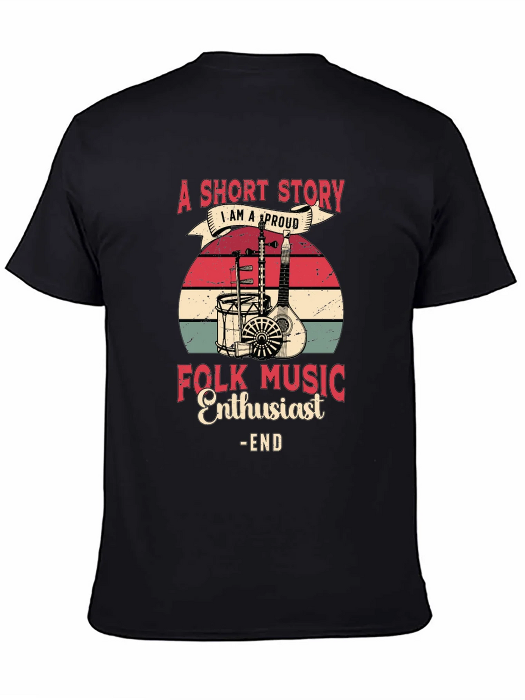 Folk Music Enthusiast Graphic Tee product image 7