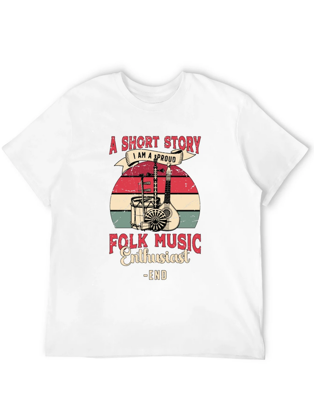 Folk Music Enthusiast Graphic Tee product image 3