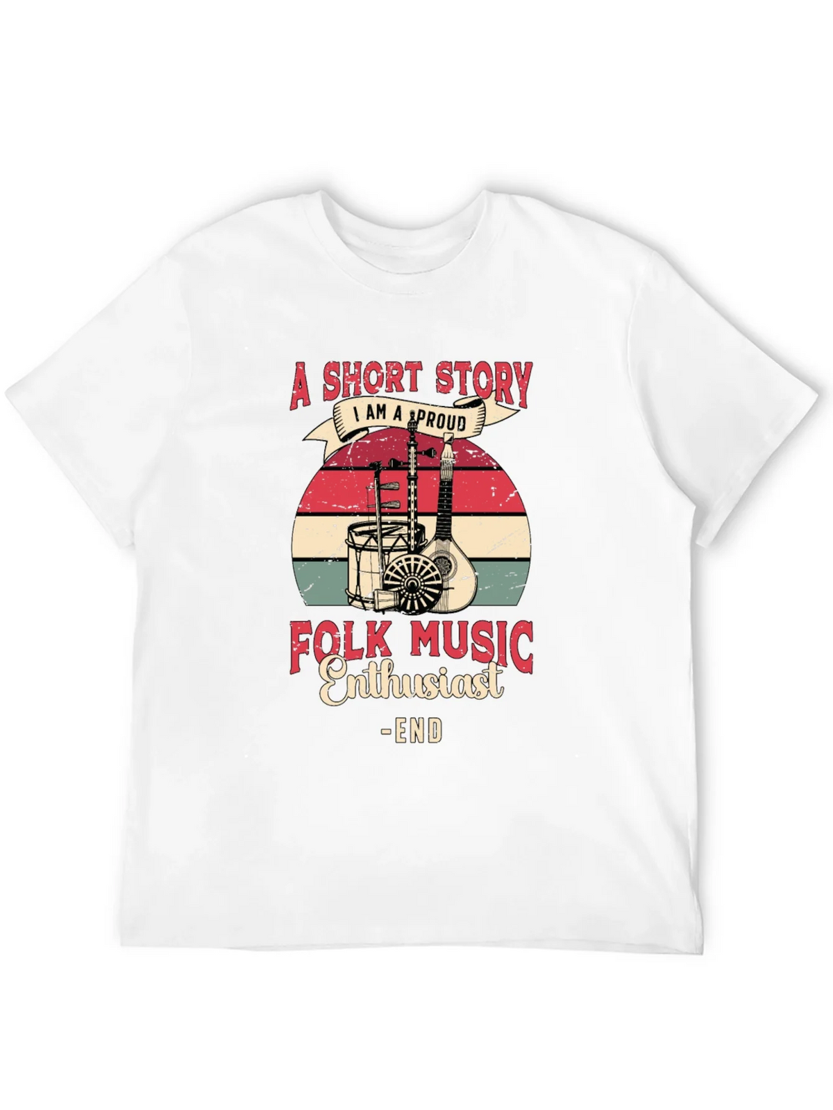 Folk Music Enthusiast Graphic Tee product image 3