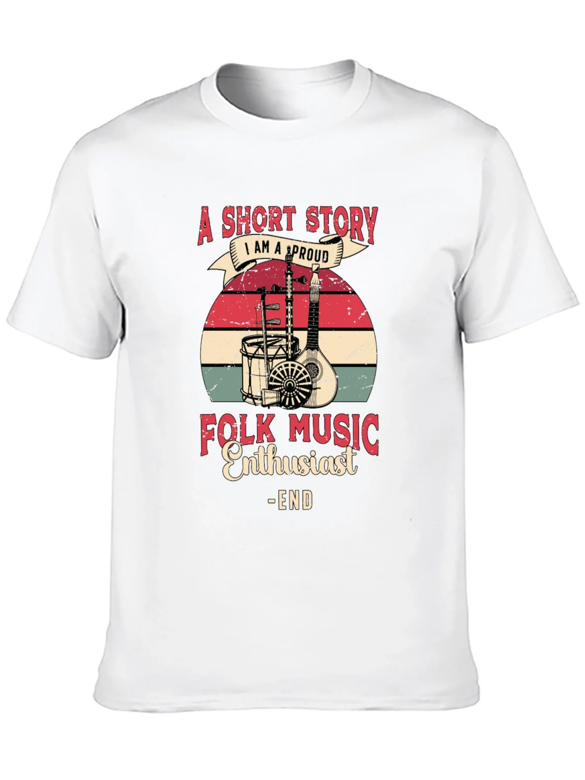 Folk Music Enthusiast Graphic Tee product image 12