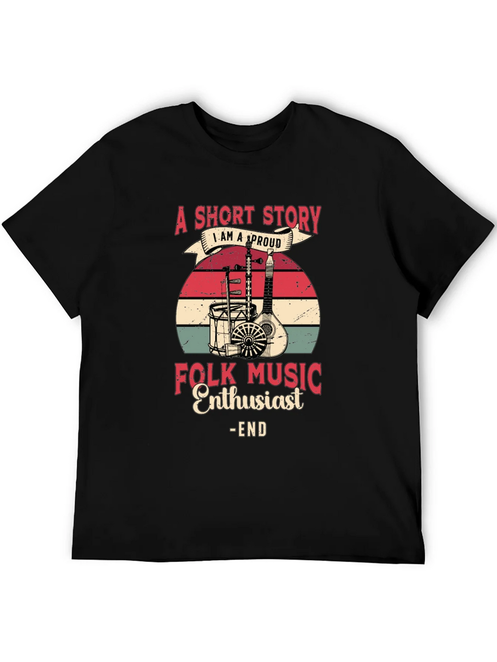 Folk Music Enthusiast Graphic Tee product image 8