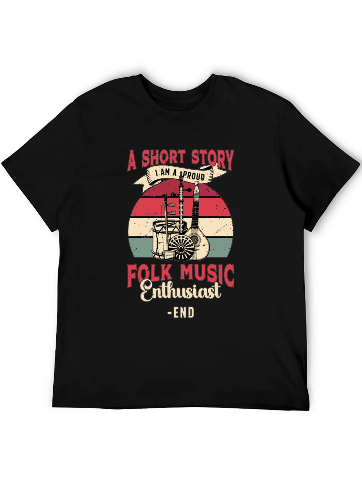 Folk Music Enthusiast Graphic Tee product image 8