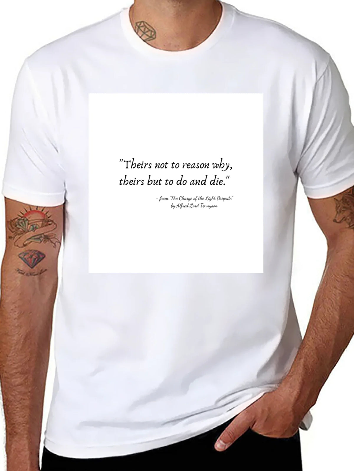 Literary Quote T-Shirt: Charge of the Light Brigade product image 7