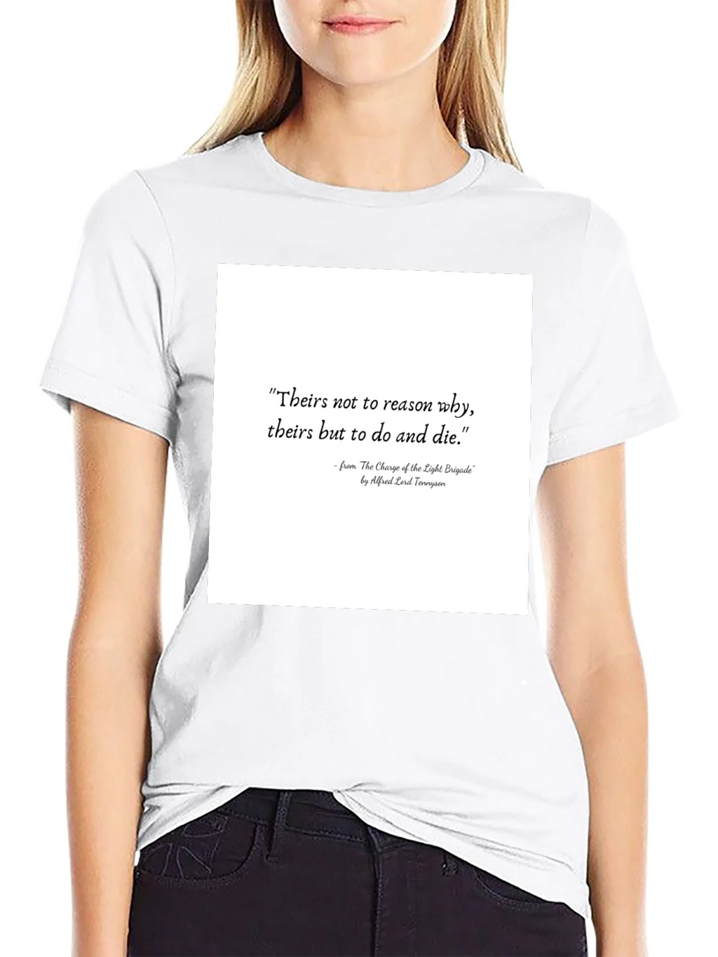 Literary Quote T-Shirt: Charge of the Light Brigade product image 8