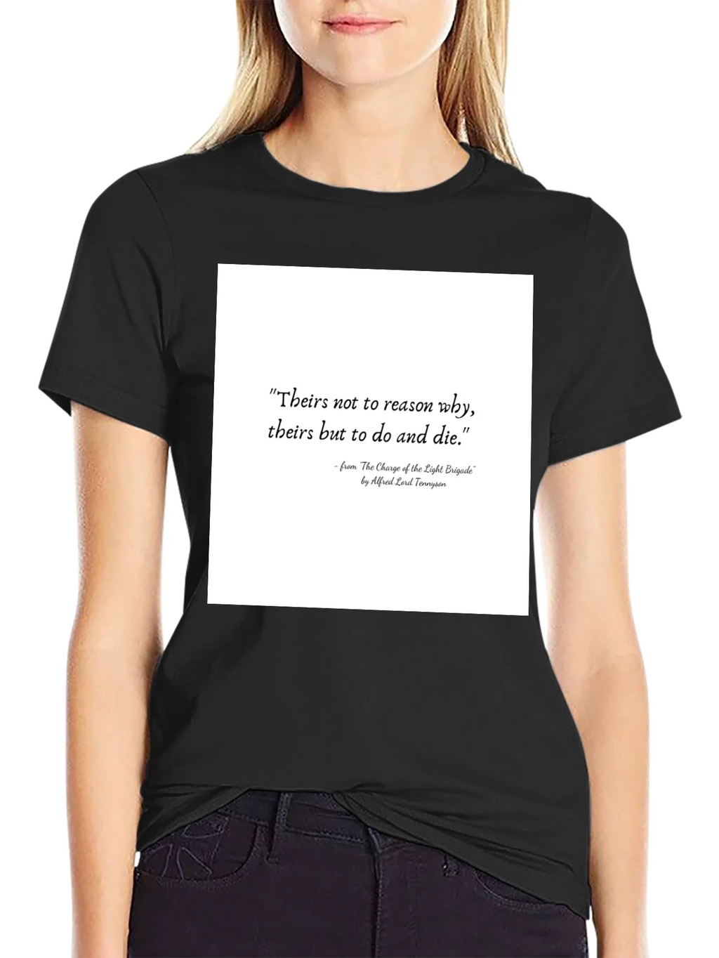Literary Quote T-Shirt: Charge of the Light Brigade product image 2