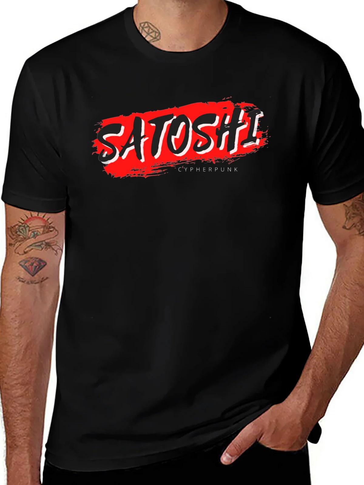 Satoshi Cypherpunk Graphic Tee - Bitcoin Crypto T-Shirt product image 1