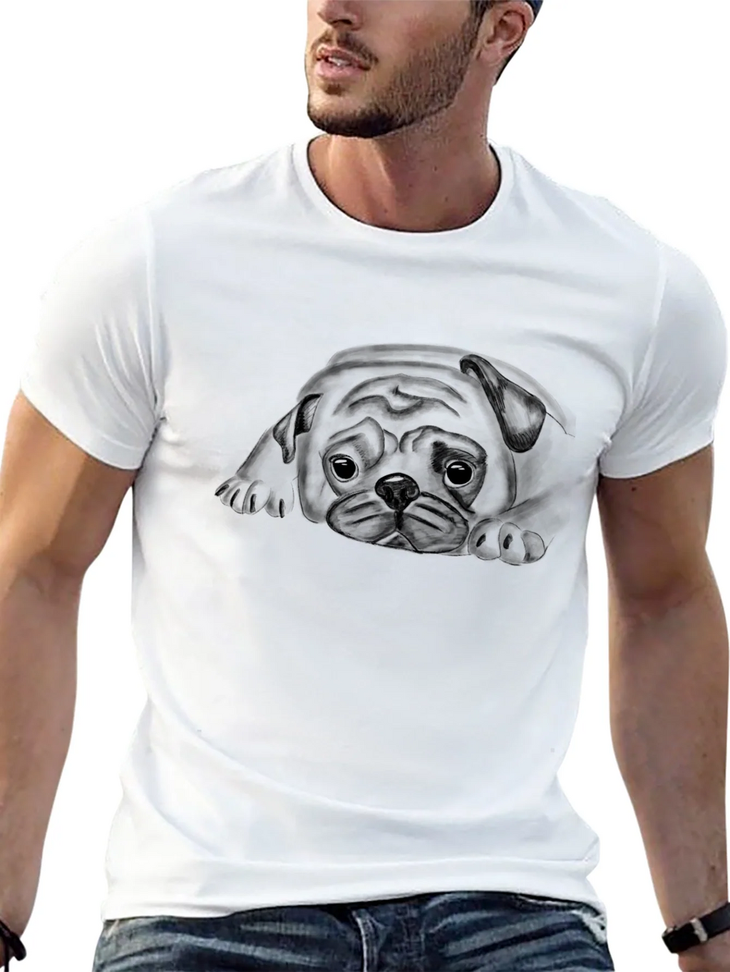Black Pug Graphic Tee - Soft Cotton Comfort product image 12