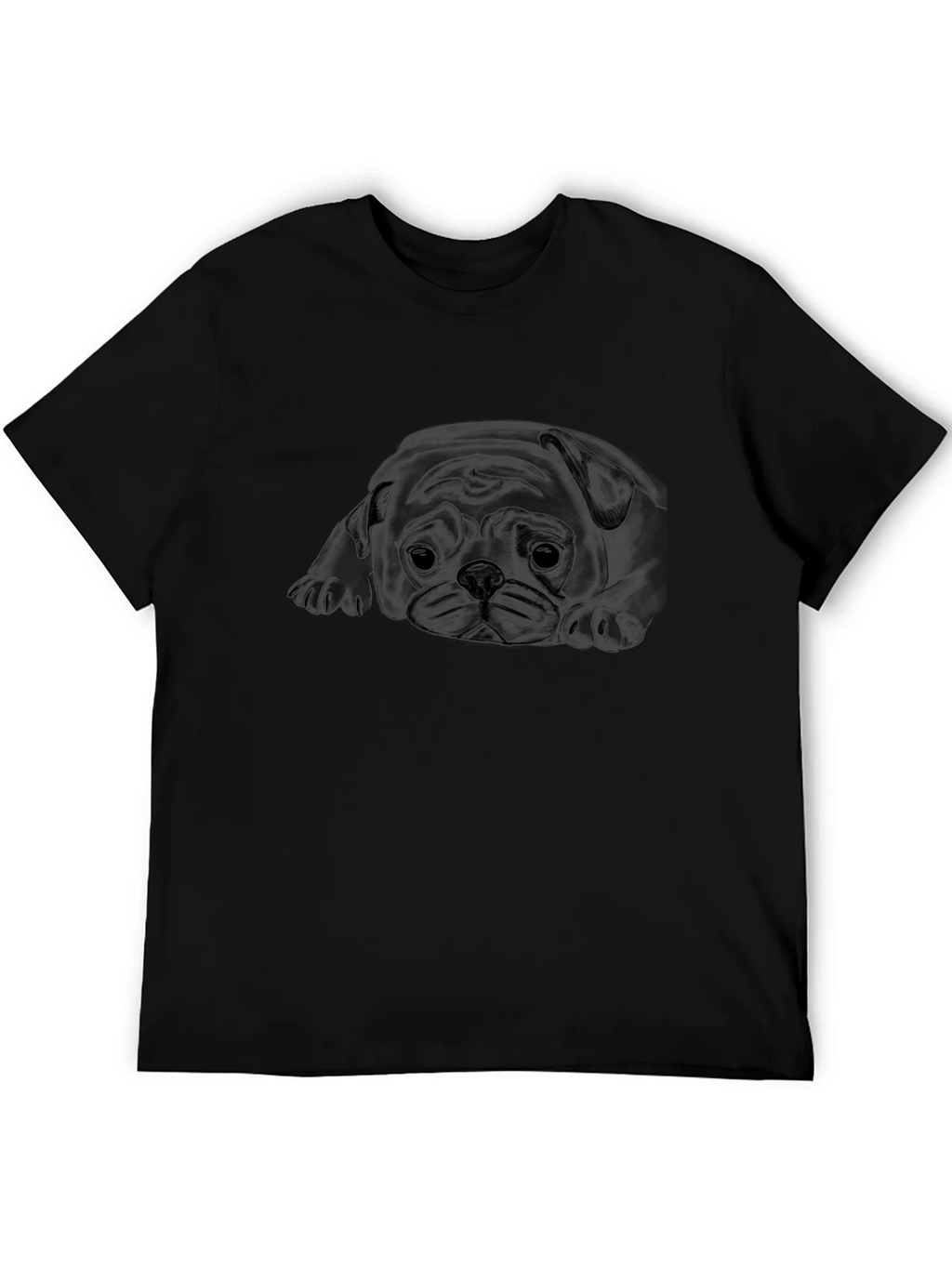 Black Pug Graphic Tee - Soft Cotton Comfort product image 5