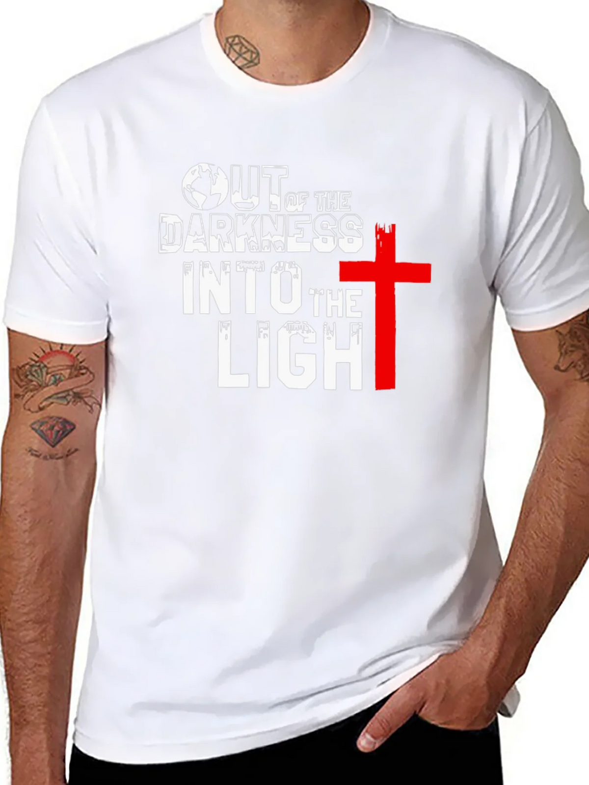 Out of Darkness Into the Light Graphic Tee product image 7
