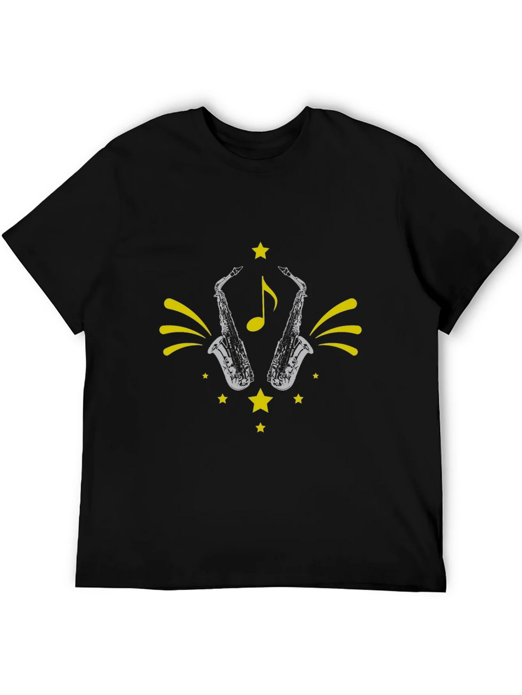 Saxophone Star Graphic Tee - Black product image 5