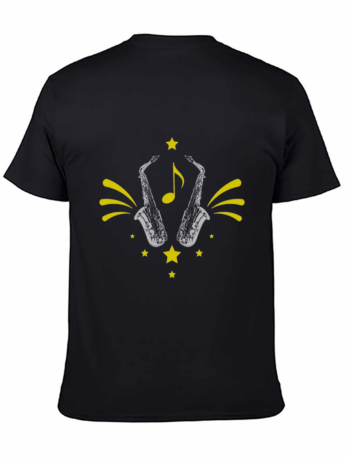 Saxophone Star Graphic Tee - Black product image 4