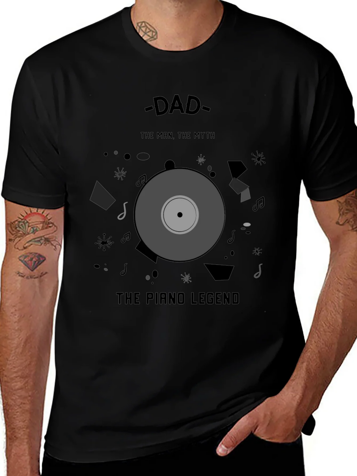 Dad Piano Legend T-Shirt - Man Myth product image 1