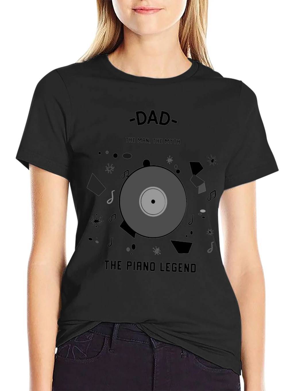 Dad Piano Legend T-Shirt - Man Myth product image 2