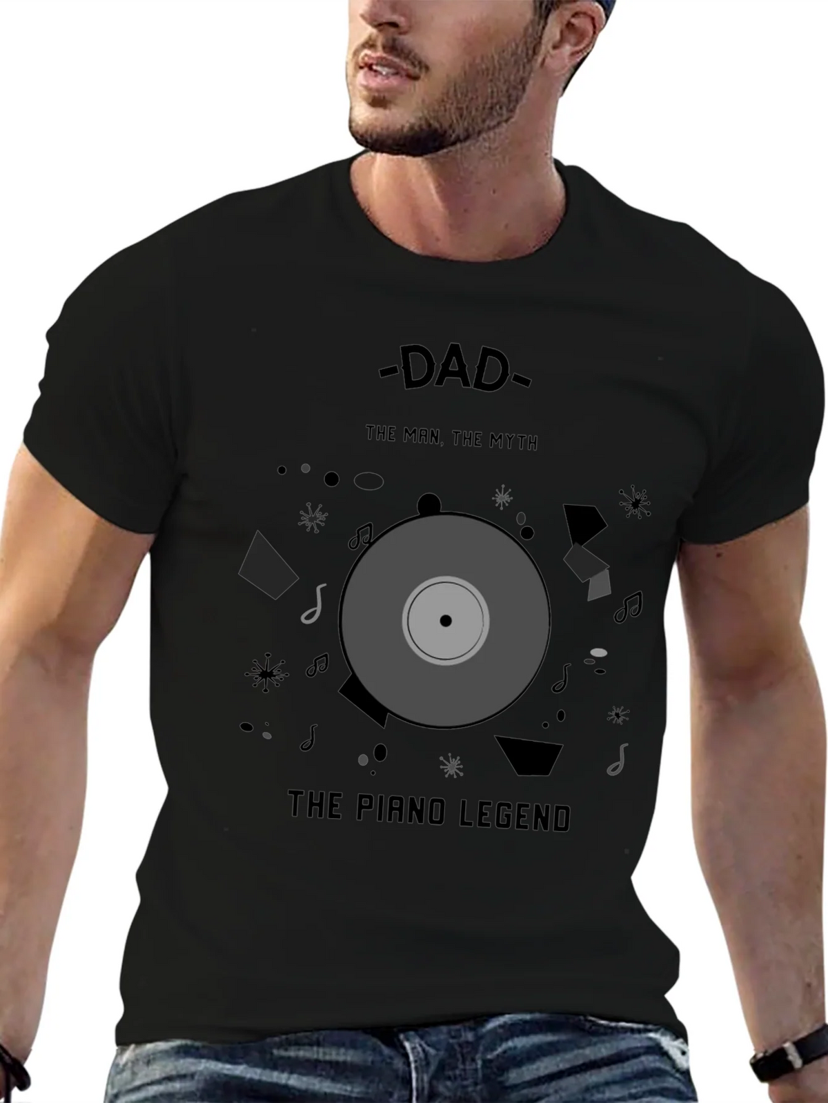 Dad Piano Legend T-Shirt - Man Myth product image 6
