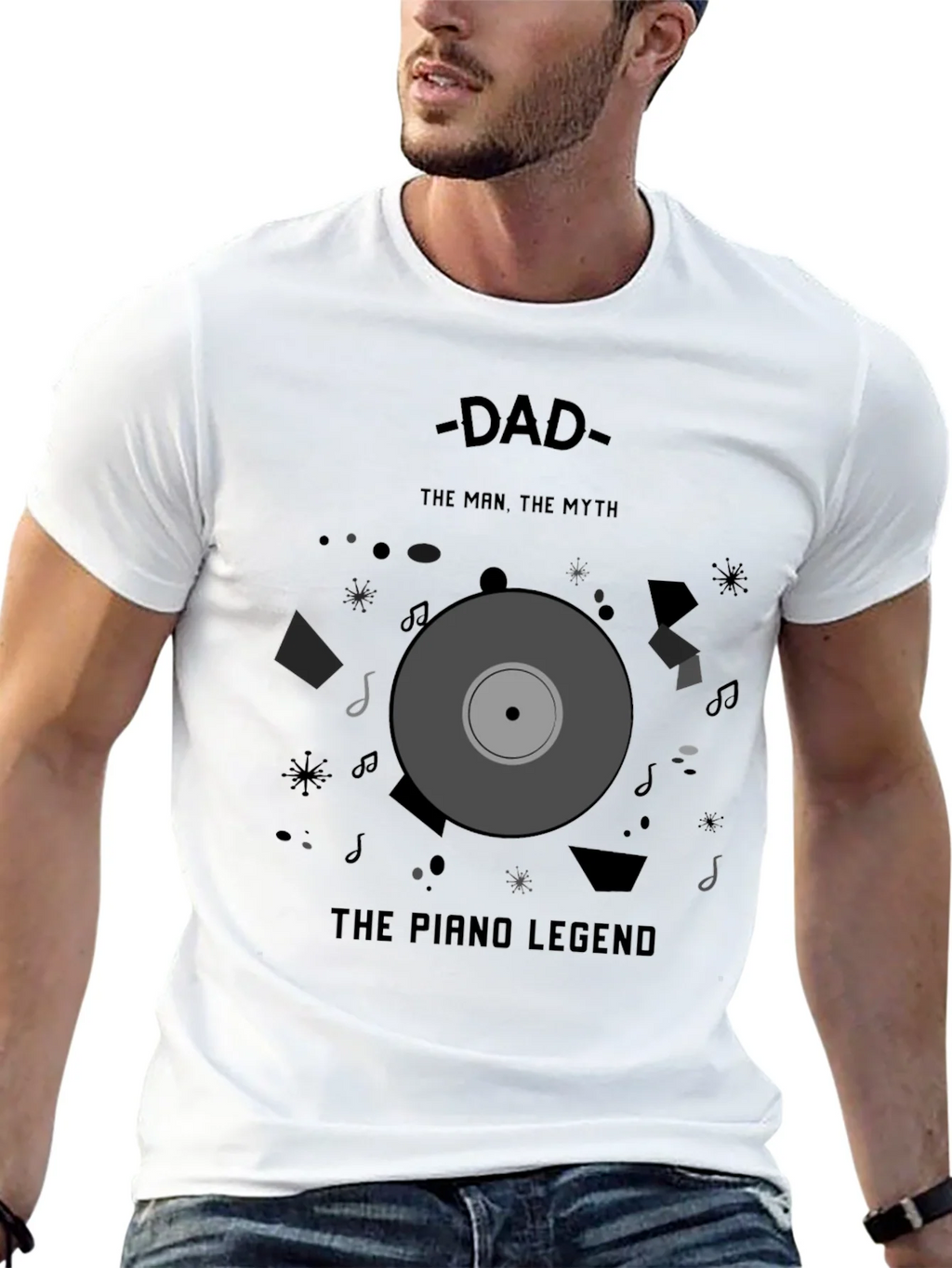 Dad Piano Legend T-Shirt - Man Myth product image 12