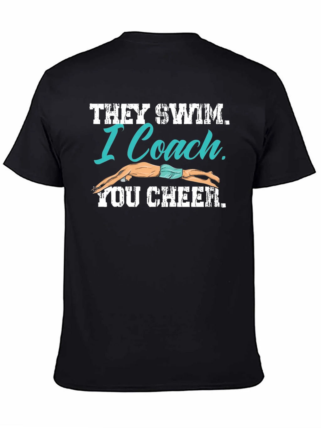 Swim Coach T-Shirt - They I You Cheer product image 7