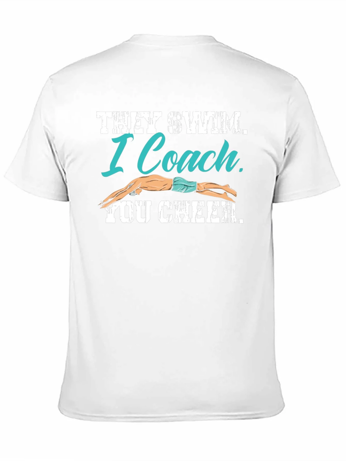 Swim Coach T-Shirt - They I You Cheer product image 2