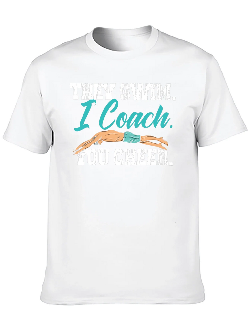 Swim Coach T-Shirt - They I You Cheer product image 12