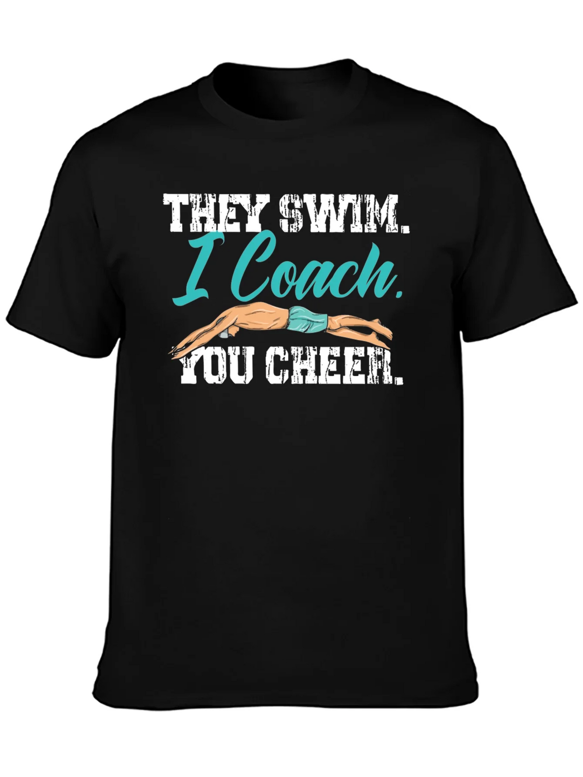 Swim Coach T-Shirt - They I You Cheer product image 6