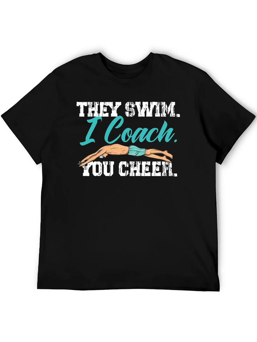 Swim Coach T-Shirt - They I You Cheer product image 8